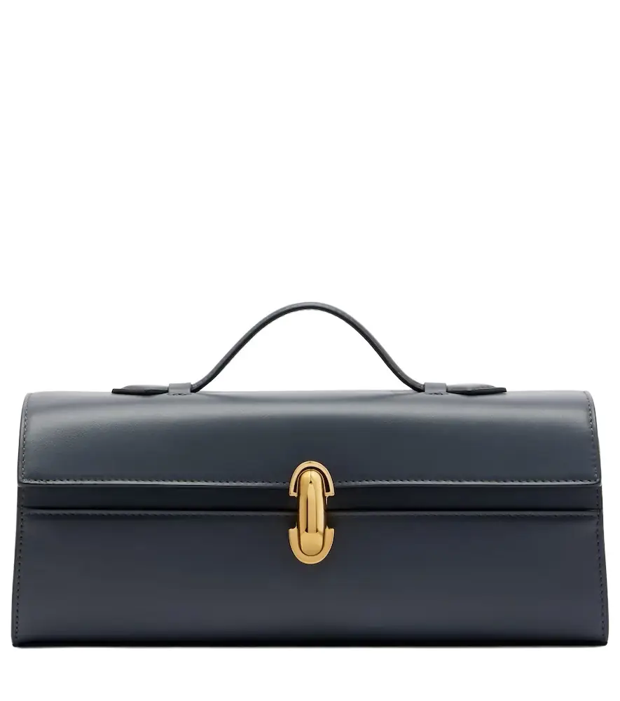 Savette Symmetry Slim leather top-handle bag