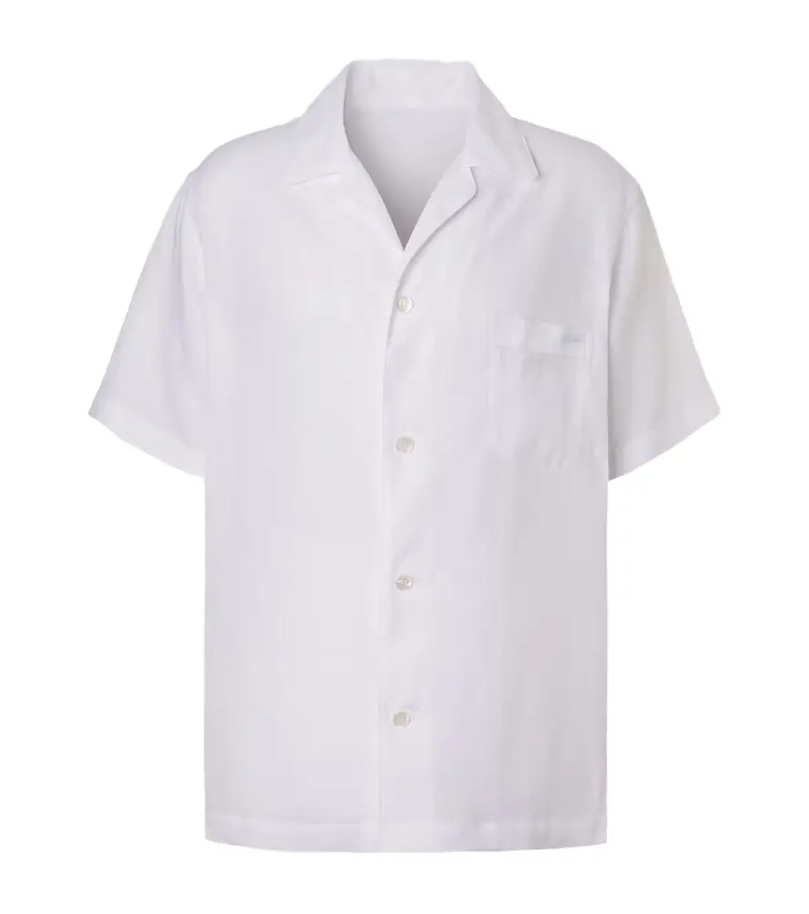 Brioni Linen bowling shirt