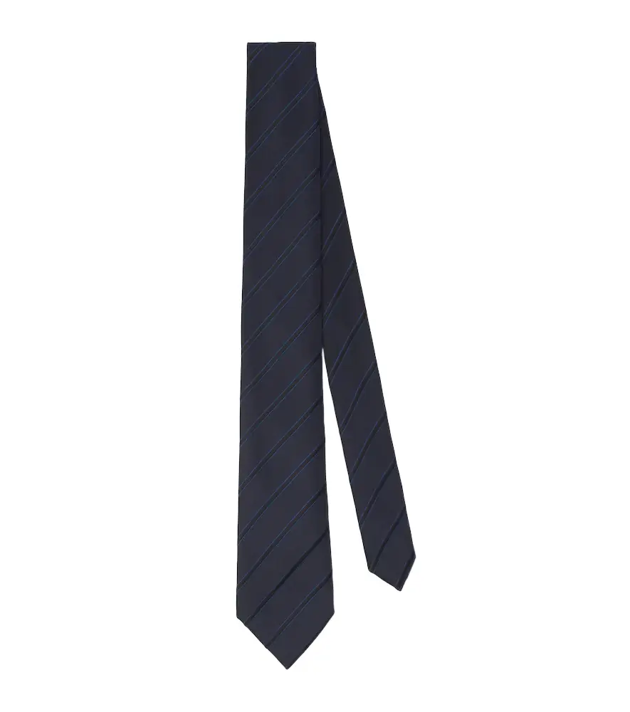 Charvet Striped silk jacquard tie