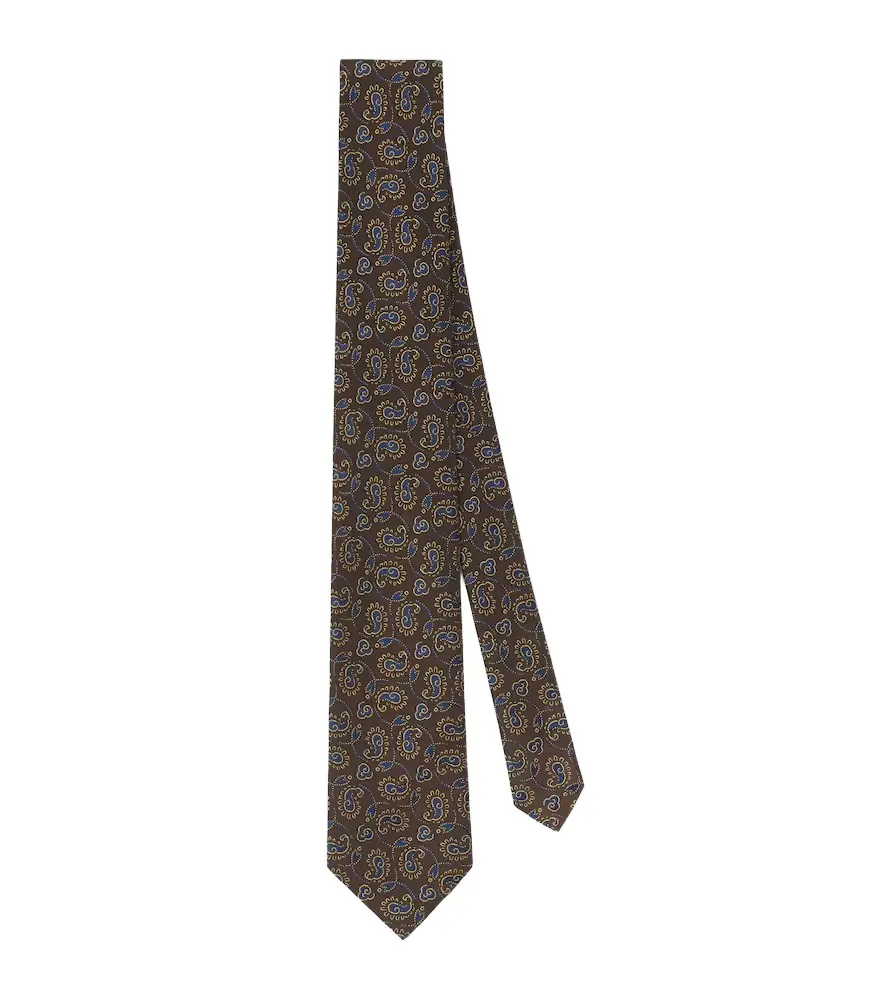 Charvet Silk paisley jacquard tie