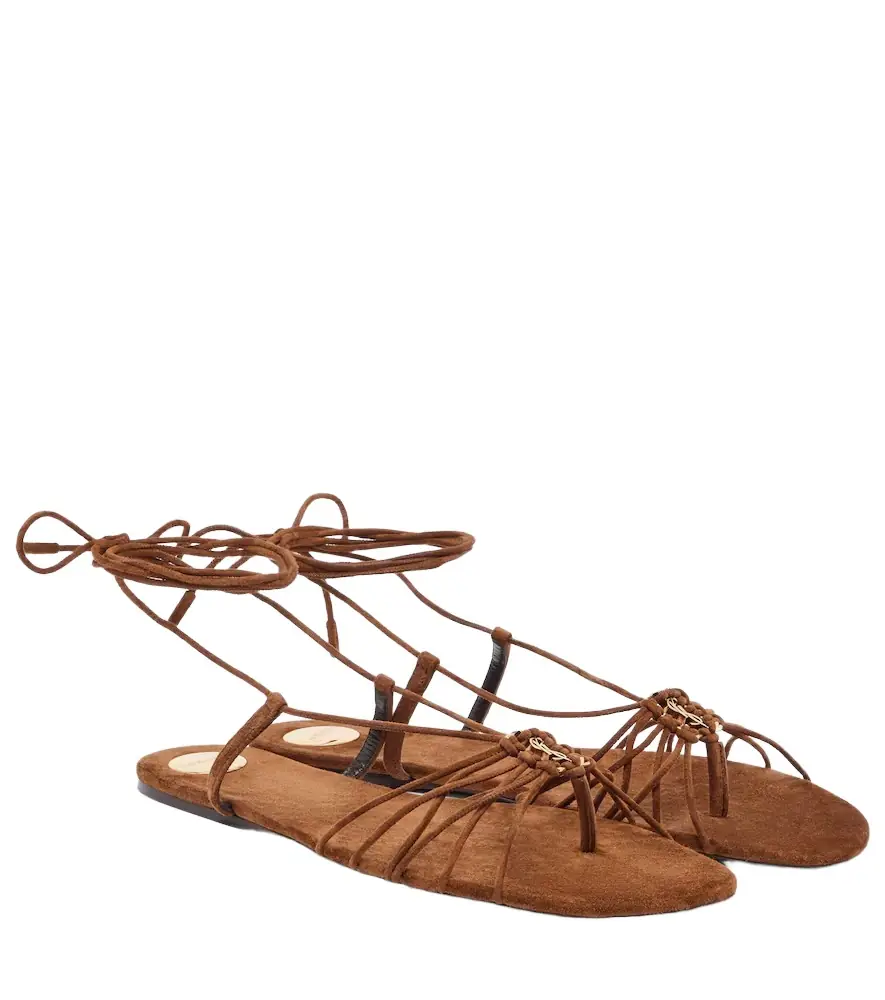 Saint Laurent Babylone suede sandals - Women's Shoes