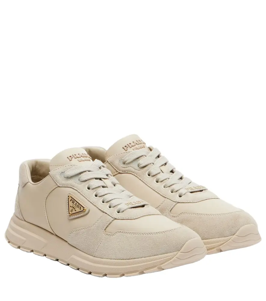 Prada PRAX 2.0 Re-Nylon suede-trimmed sneakers