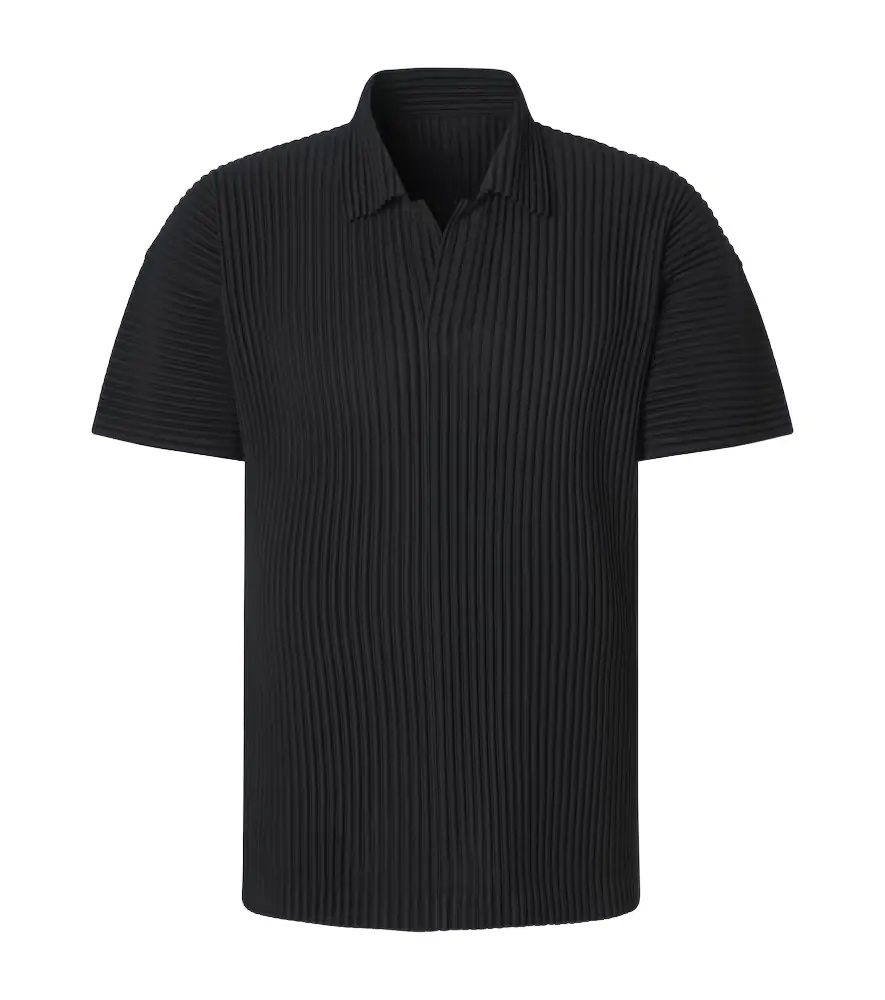 Homme Plisse Issey Miyake Homme Plissé Issey Miyake Basics pleated polo shirt