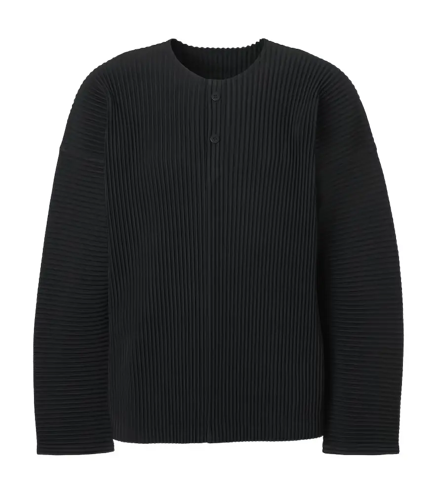 Homme Plisse Issey Miyake Homme Plissé Issey Miyake Monthly Colors pleated Henley shirt