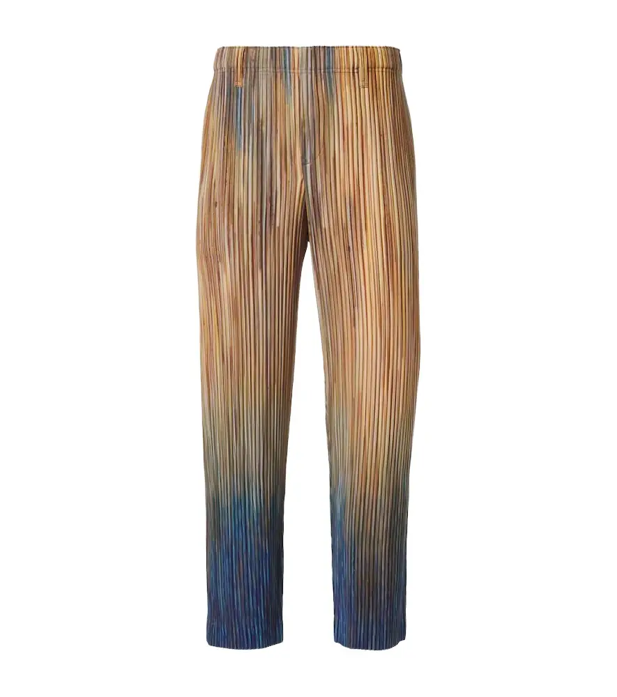 Homme Plisse Issey Miyake Homme Plissé Issey Miyake Paint Brush Close-Up pleated straight pants