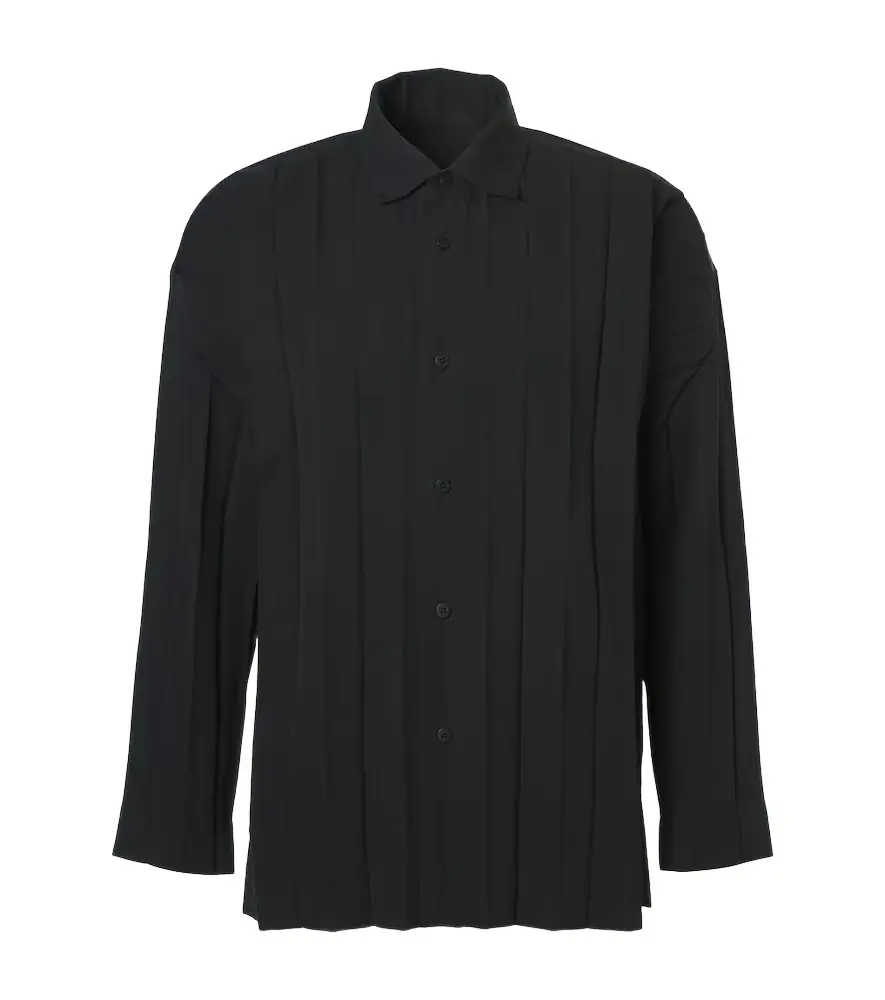 Homme Plisse Issey Miyake Homme Plissé Issey Miyake Edge Ensemble pleated shirt