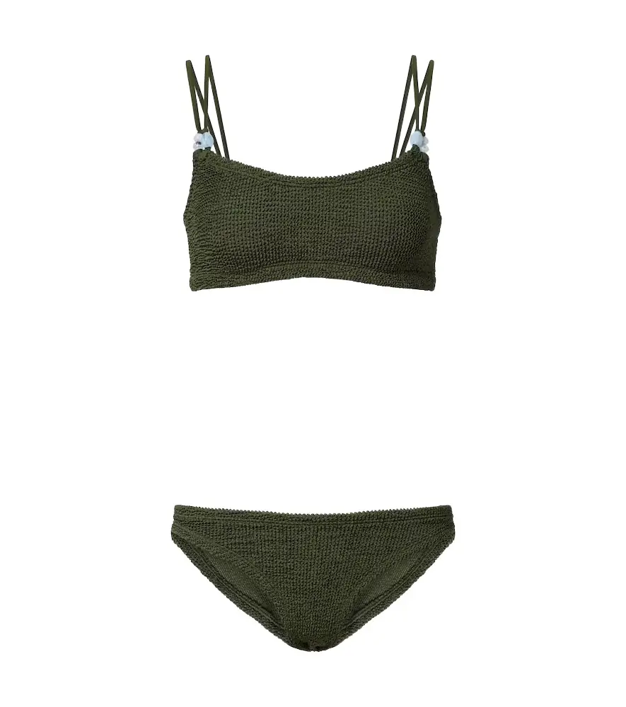 Hunza G Cassie beaded bikini