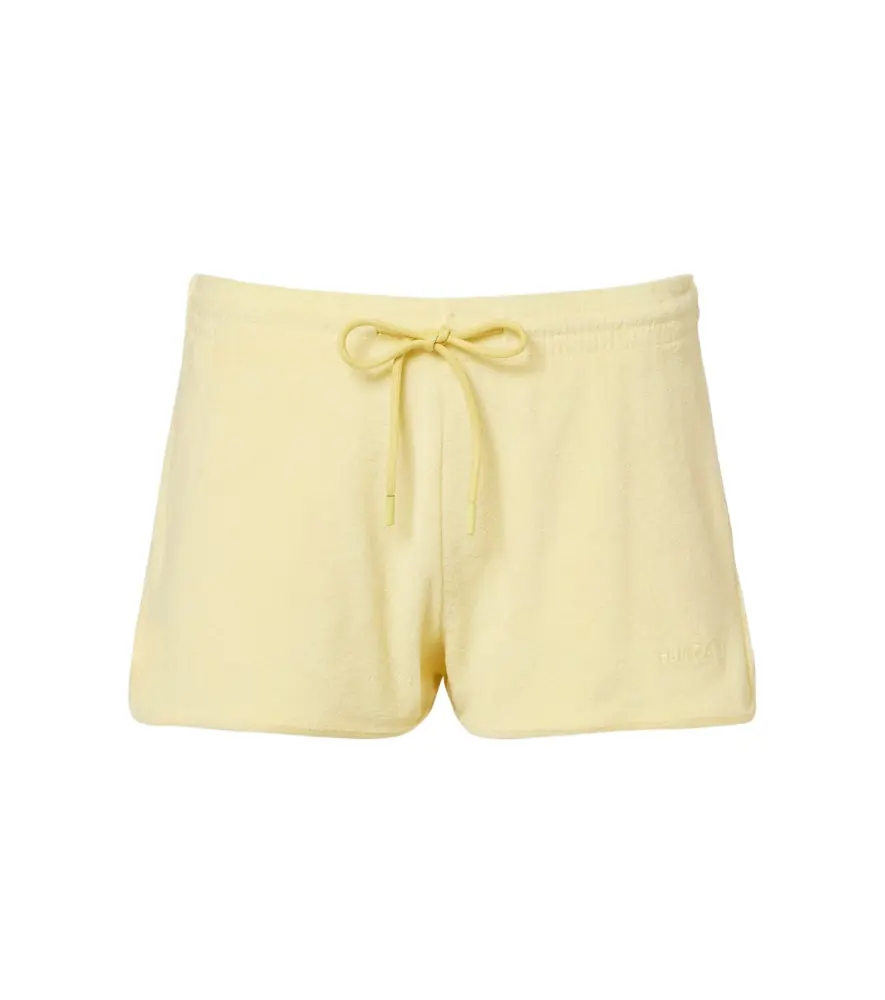 Hunza G Logo cotton terry shorts