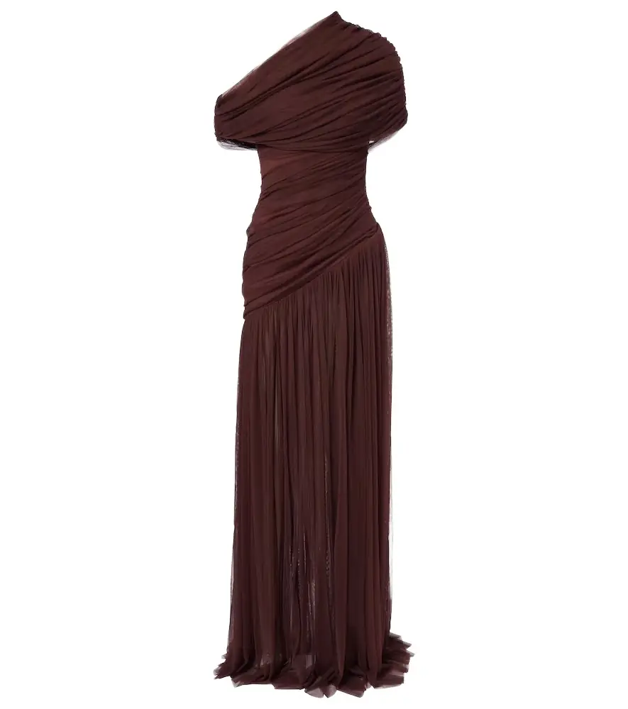 De La Vali Himala gathered tulle gown