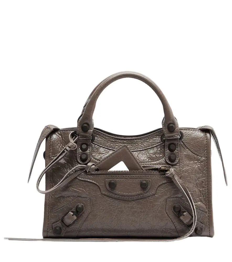 Balenciaga Le City Mini leather top-handle bag