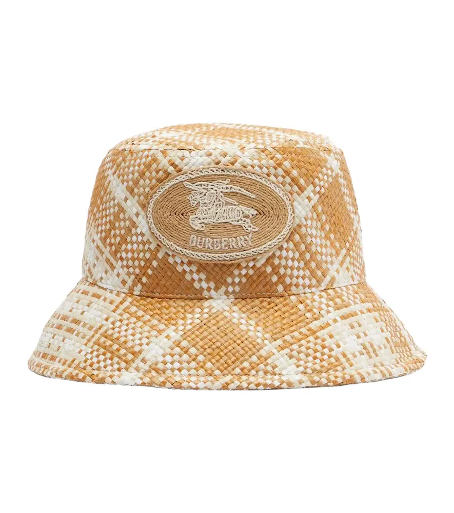 Burberry Raffia-effect bucket hat
