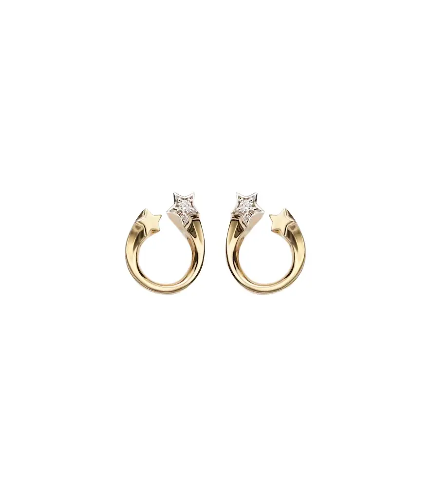 Roxanne First Shooting Star 14kt gold earrings with diamonds