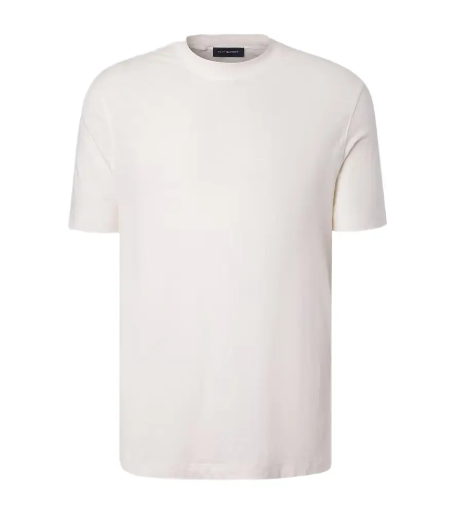Thom Sweeney Linen-blend T-shirt