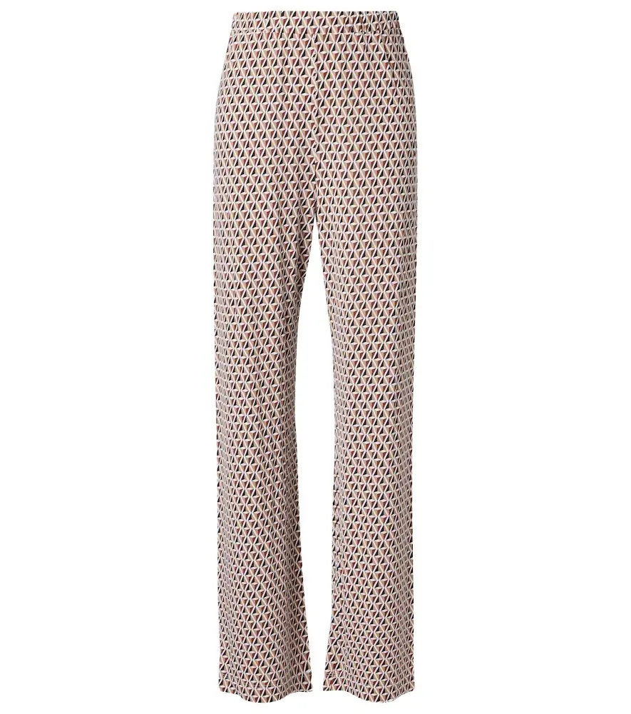 Max Mara Abate printed wide-leg pants