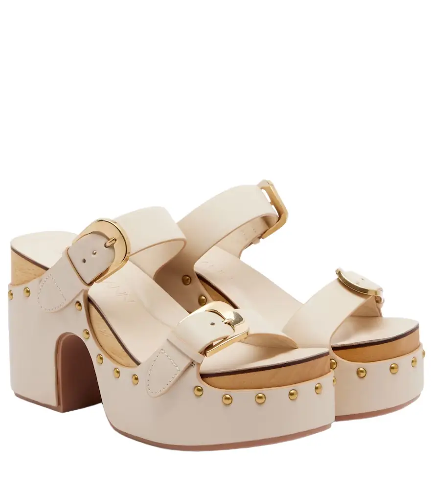 Zimmermann Alight studded leather platform sandals