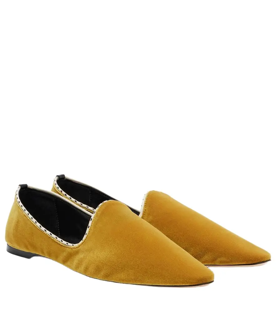 Toteme Velvet slip-on shoes