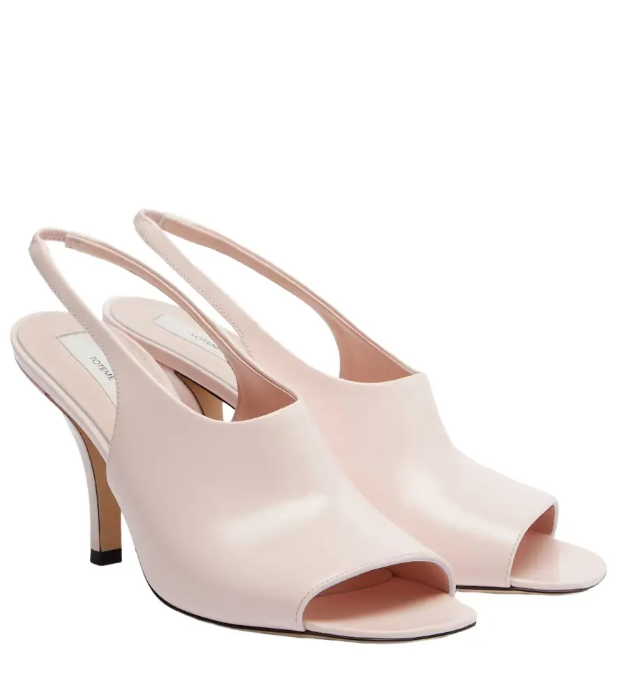 Toteme Leather slingback sandals