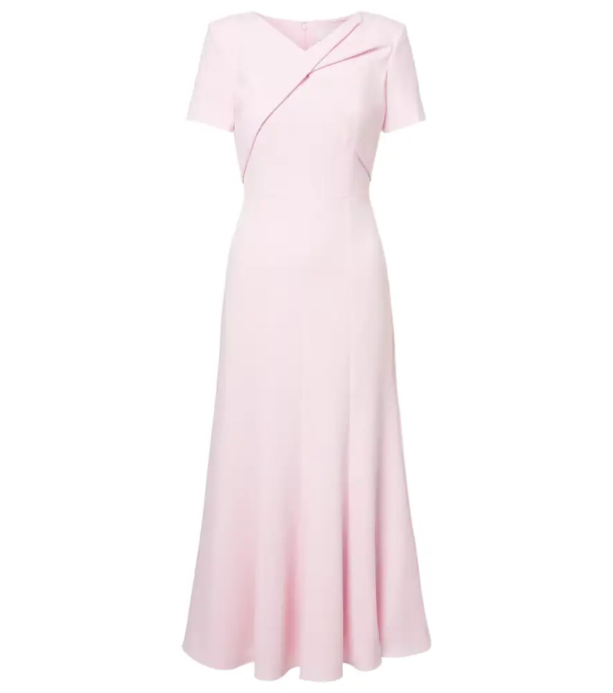 Roland Mouret Draped cady midi dress