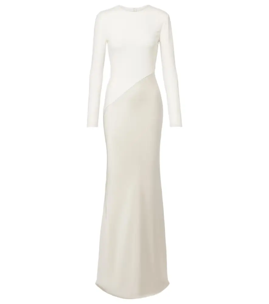 Roland Mouret Satin and jersey gown