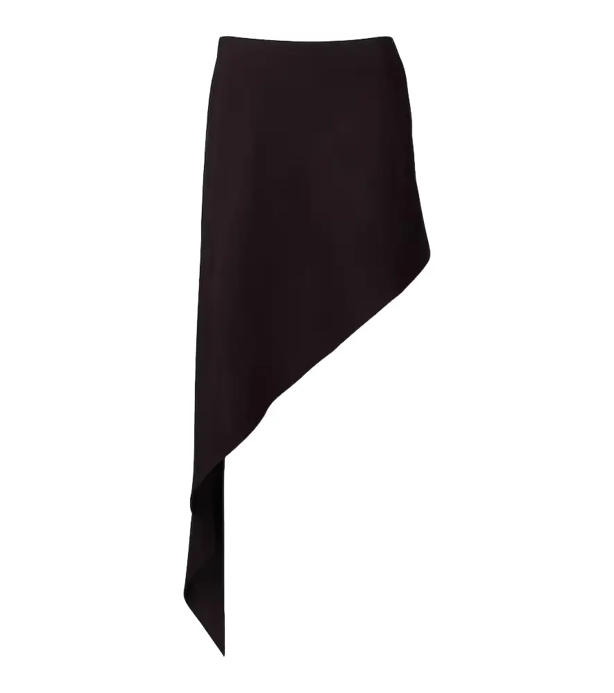 Alaia Alaïa Asymmetric poplin miniskirt