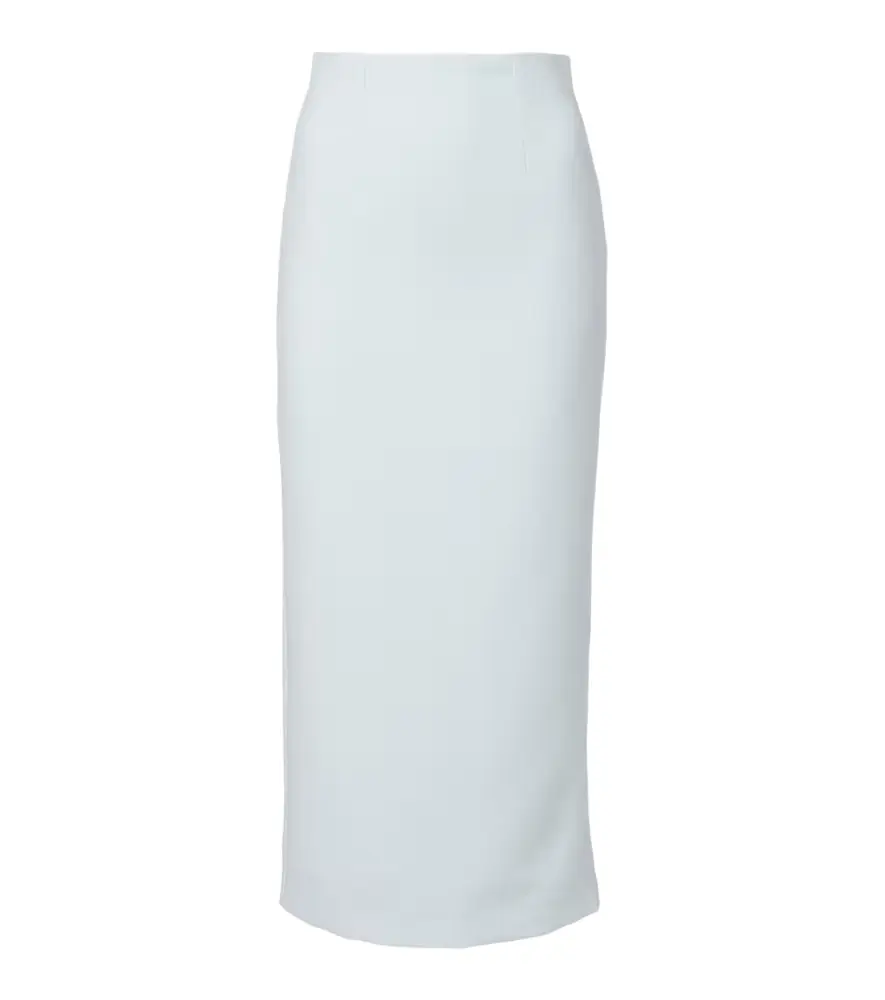 Roland Mouret Caped satin crêpe midi skirt