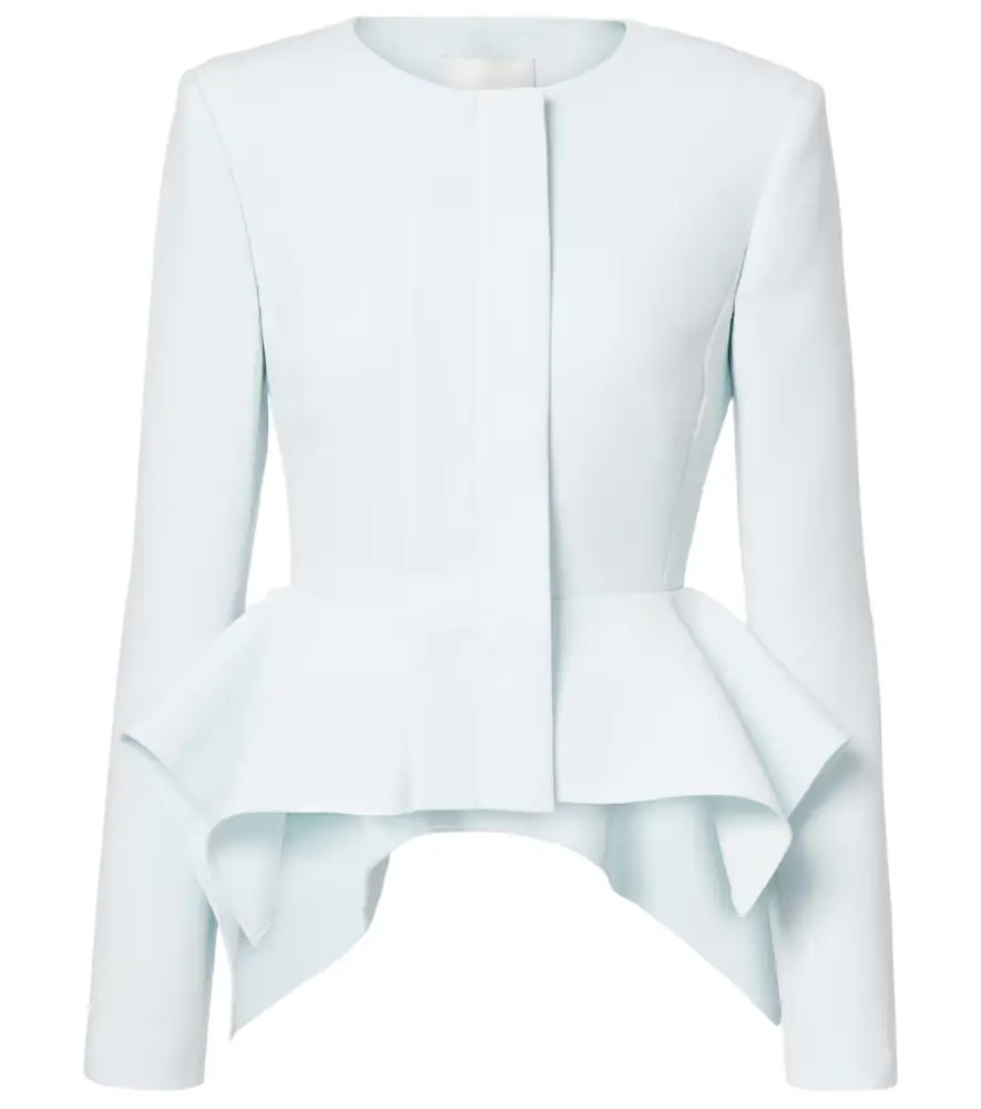 Roland Mouret Peplum crêpe blazer
