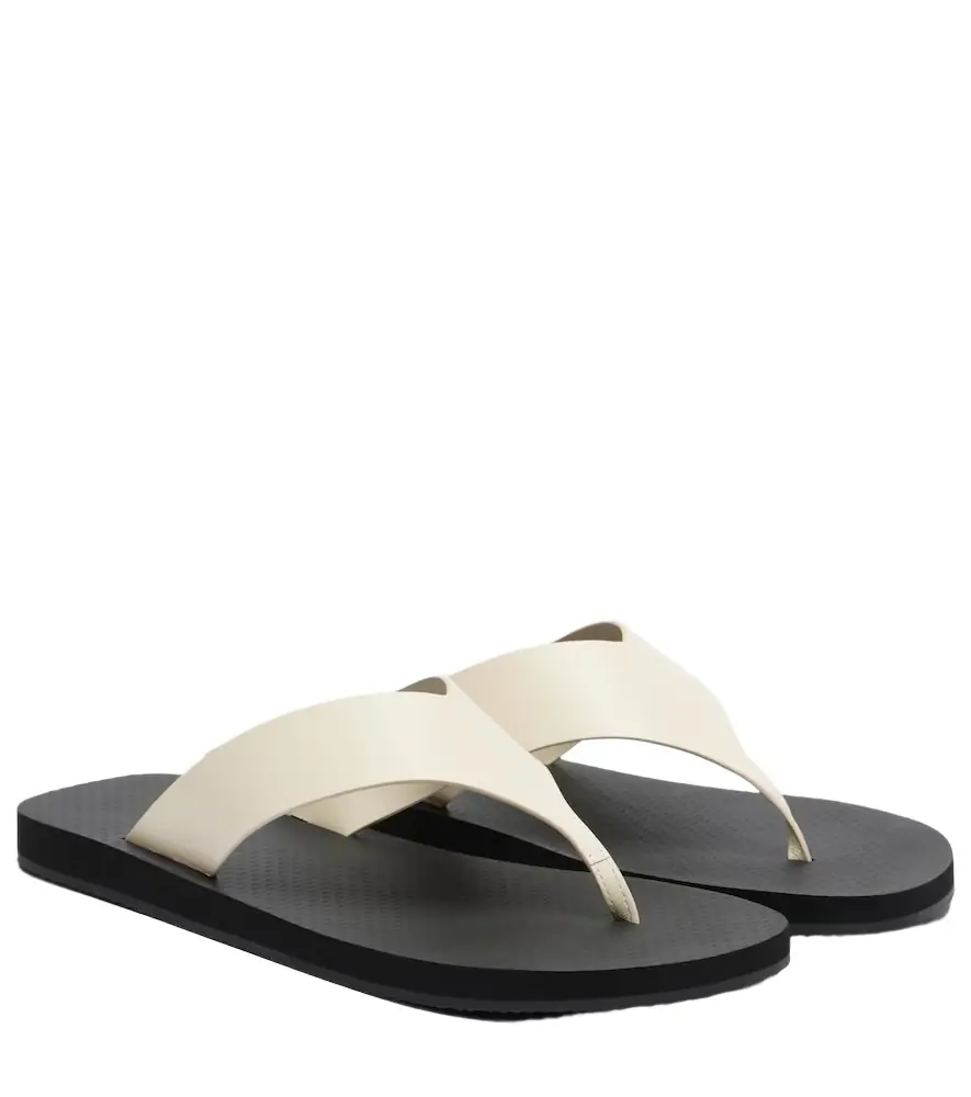 The Row Dune Classic leather thong sandals