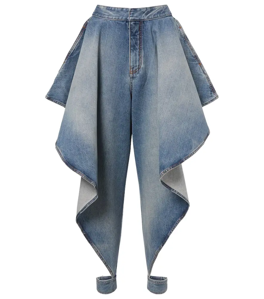Alaia Alaïa Draped tapered jeans - Women's Clothing