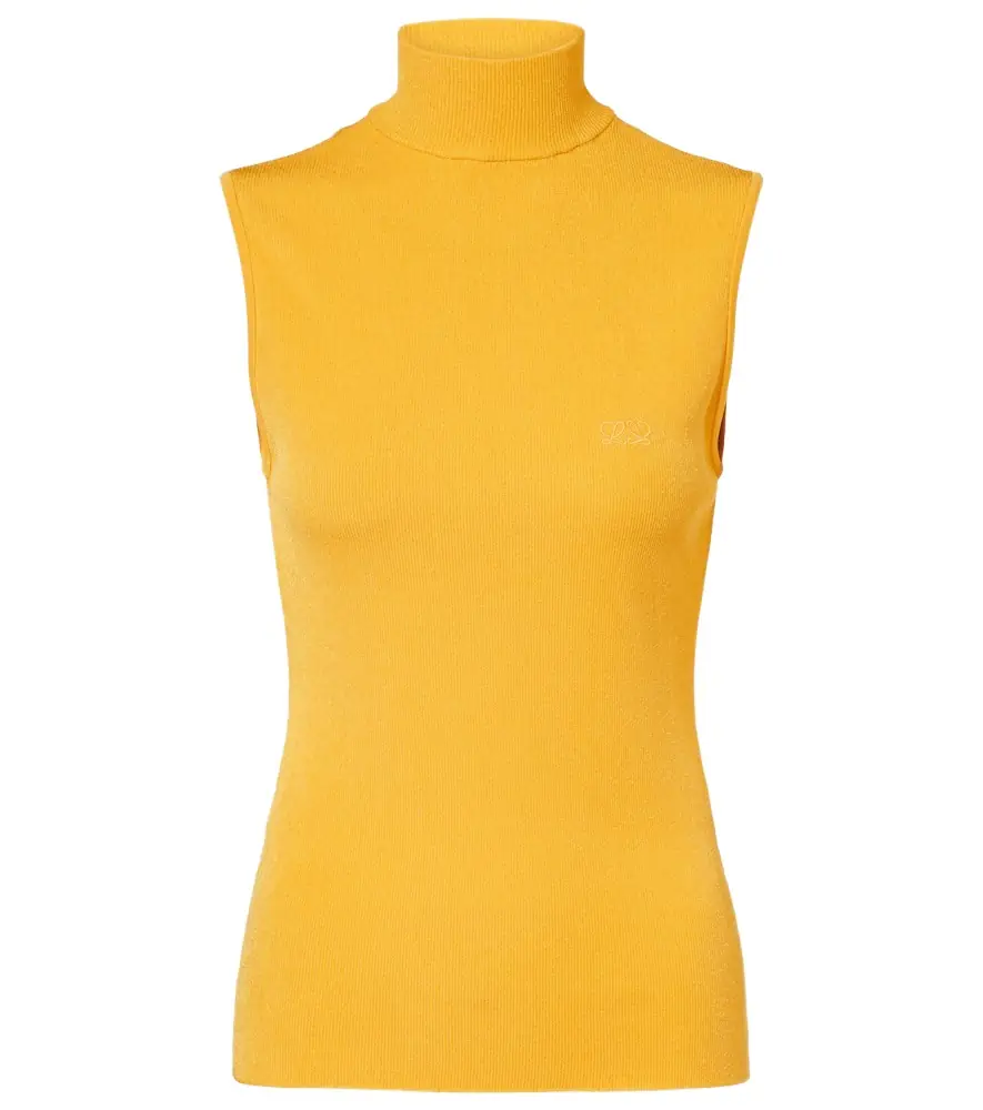 Loewe Double L ribbed-knit top