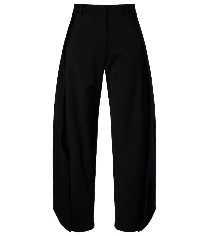Loewe Draped wool wide-leg pants