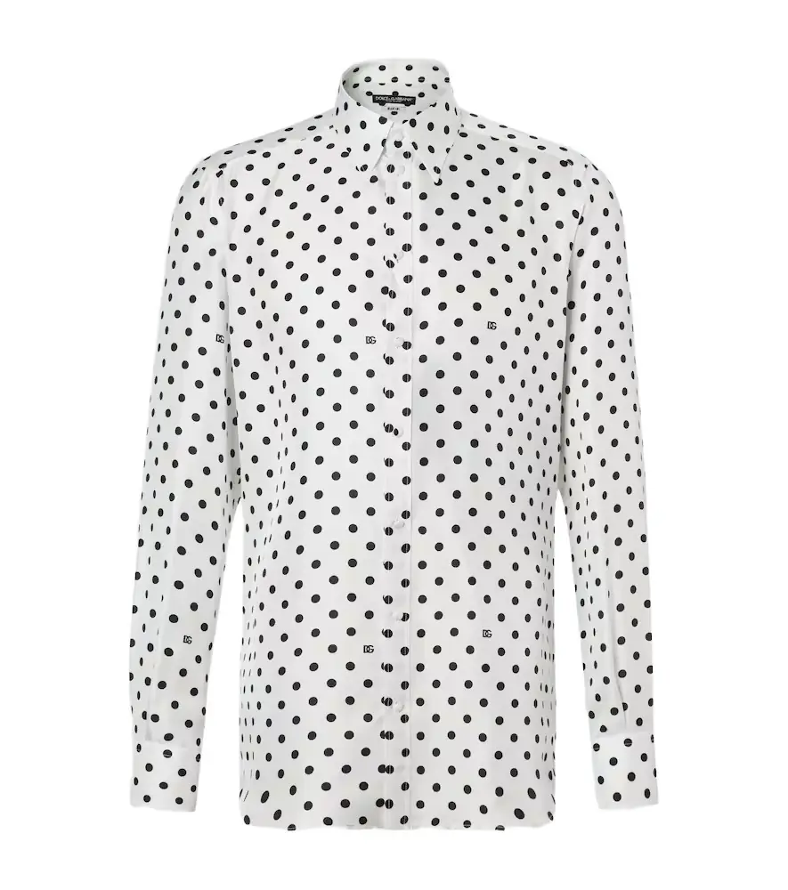 Dolce & Gabbana Polka-dot silk shirt
