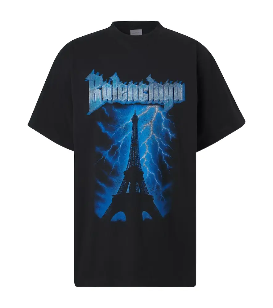 Balenciaga Printed cotton jersey T-shirt