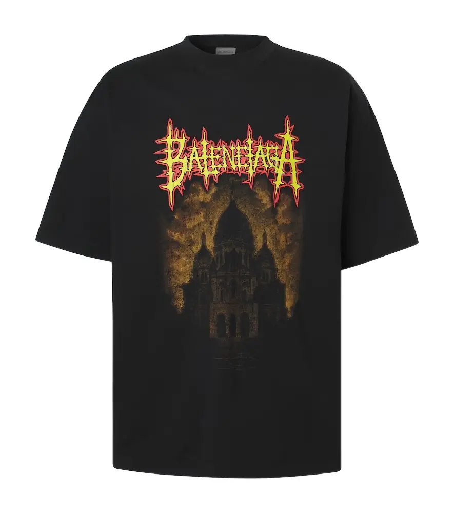 Balenciaga Printed cotton jersey T-shirt
