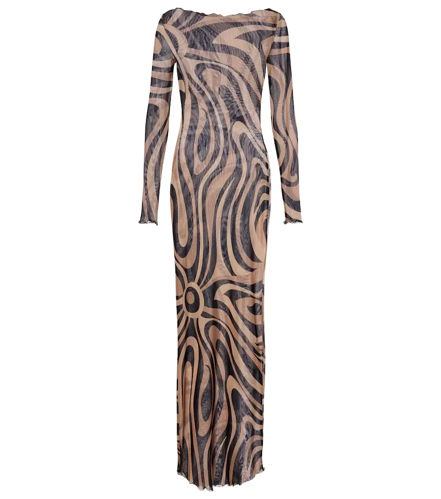 Pucci Marmo tulle maxi dress