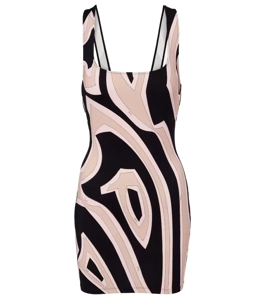 Pucci Labirinto jersey minidress