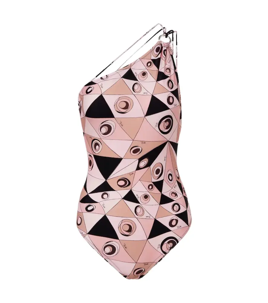 Pucci Occhi one-shoulder swimsuit