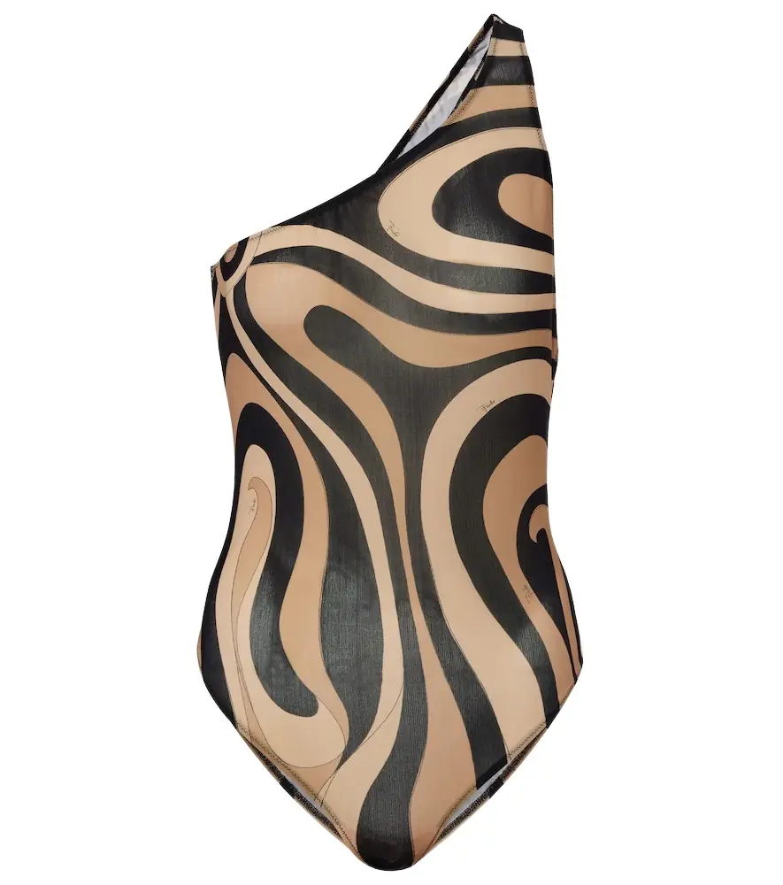 Pucci Marmo one-shoulder bodysuit