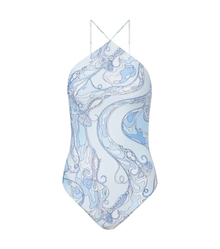 Pucci Orchidee open-back swimsuit