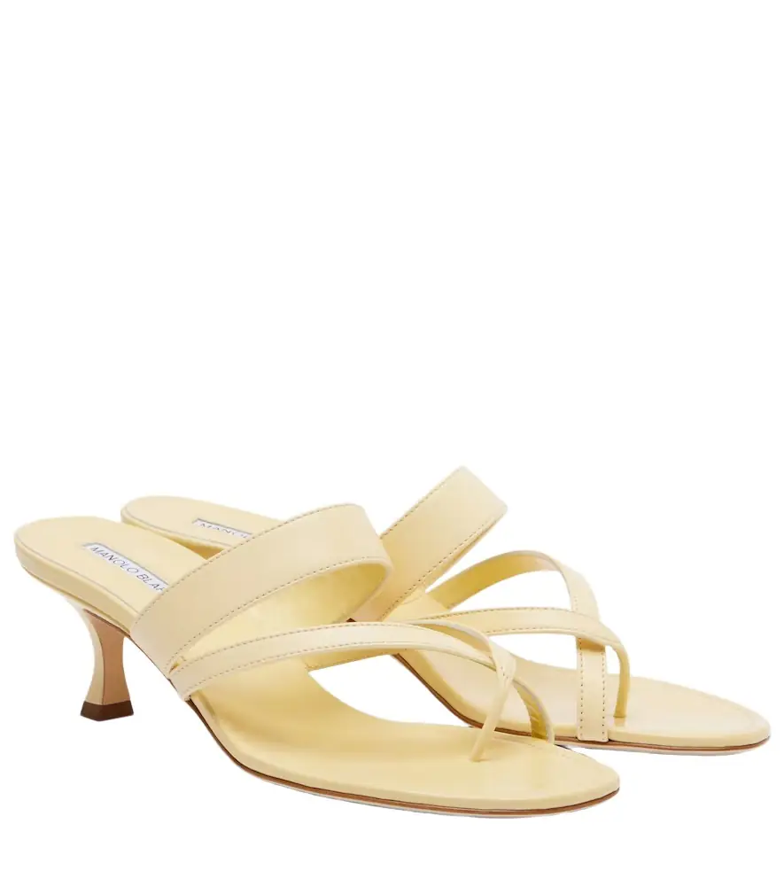 Manolo Blahnik Susa leather thong sandals