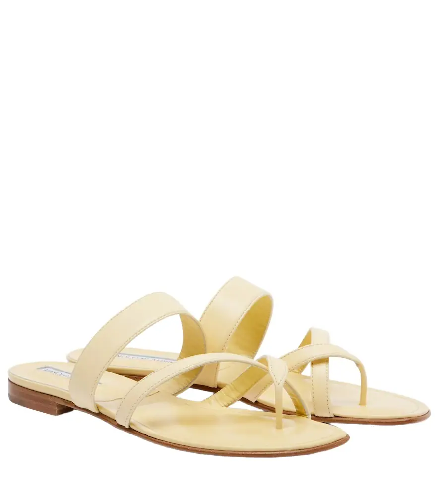 Manolo Blahnik Susa leather sandals