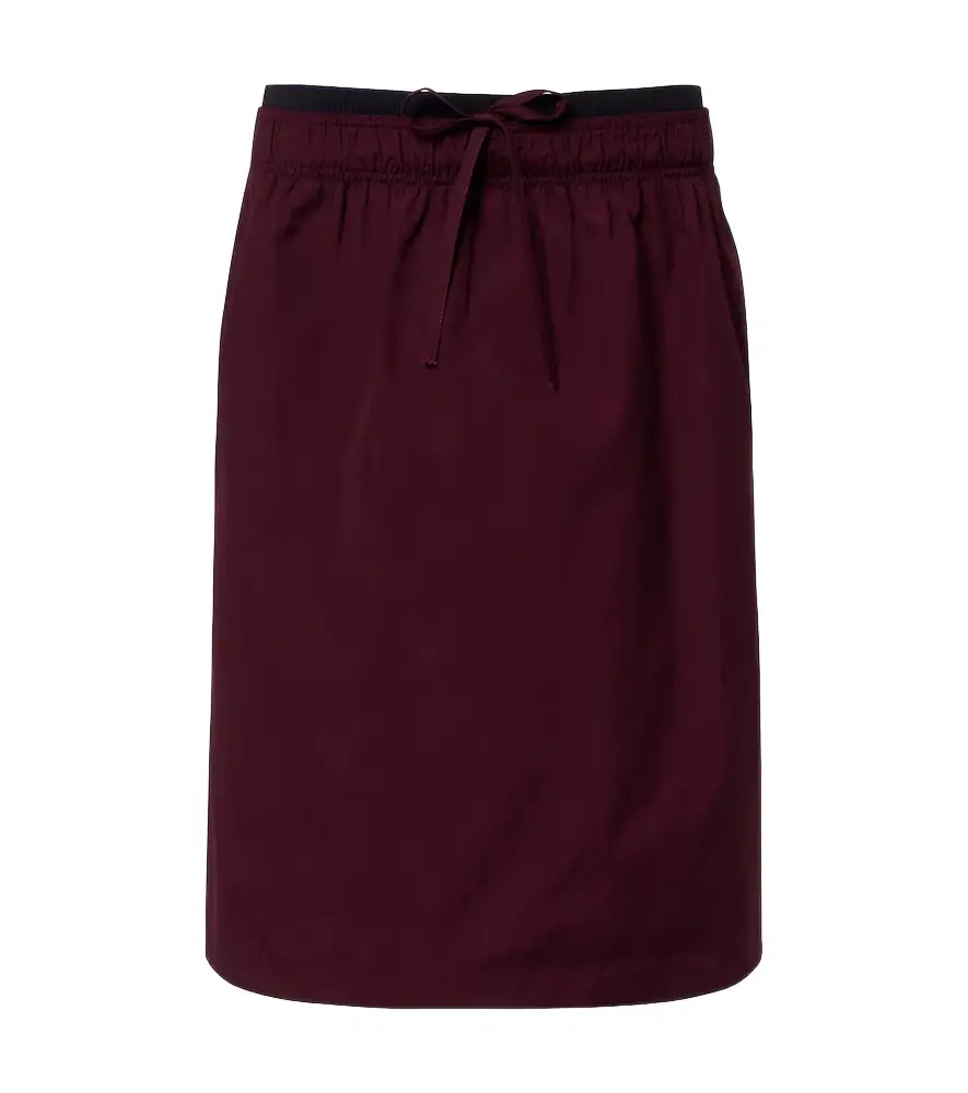 Prada Poplin midi skirt