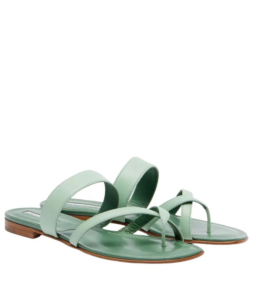 Manolo Blahnik Susa leather sandals