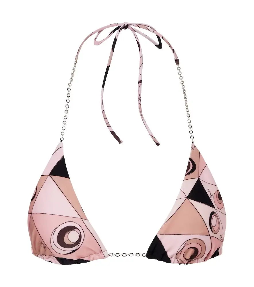 Pucci Occhi chain-detail bikini top