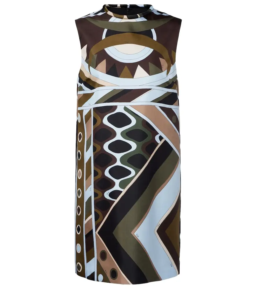 Pucci Vivara silk twill minidress