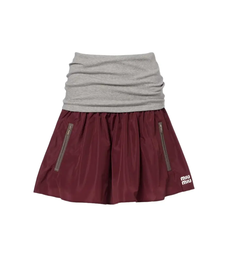 Miu Miu Technical miniskirt