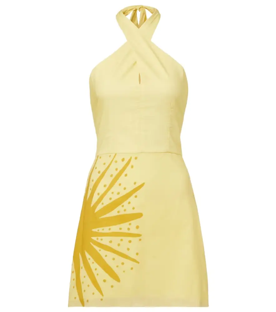 Cala de la Cruz Veneta printed cotton minidress