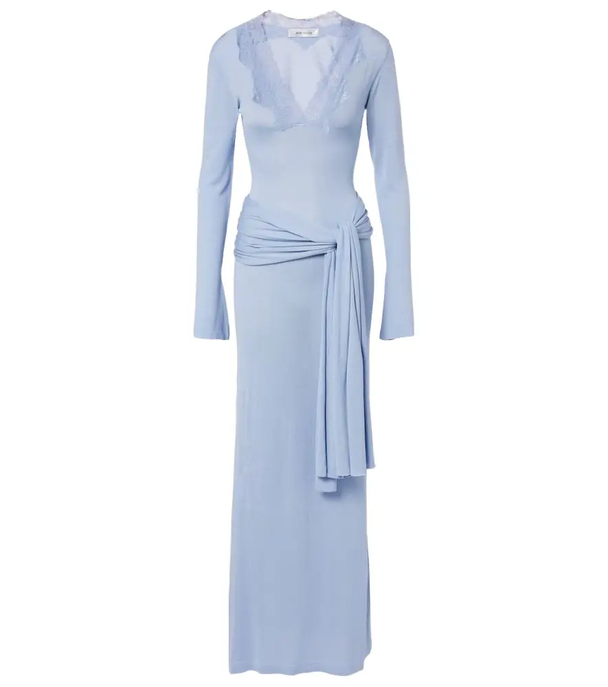 Aya Muse Lace-trimmed maxi dress