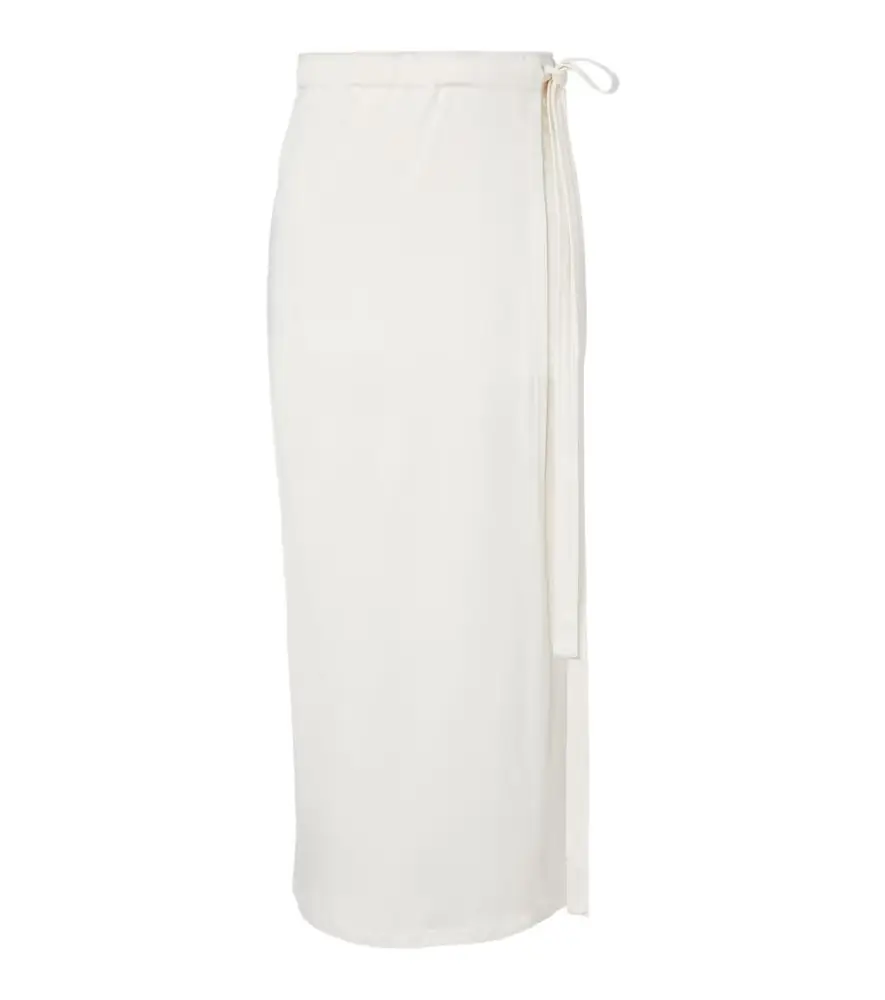 Toteme Cotton and silk wrap skirt