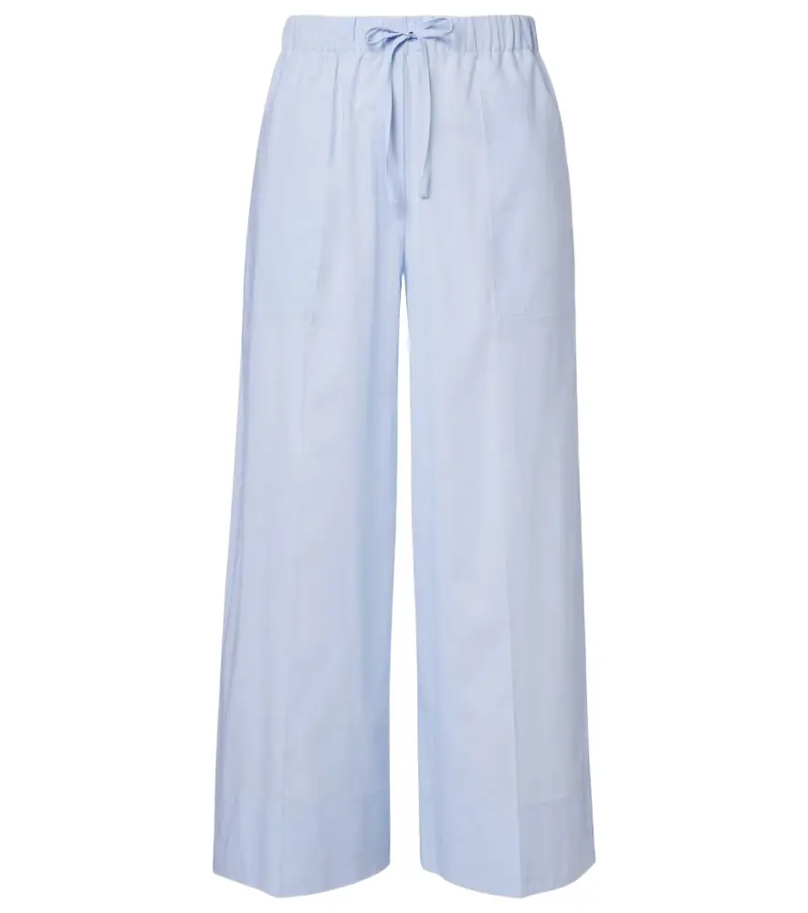Toteme Cotton and linen wide-leg pants