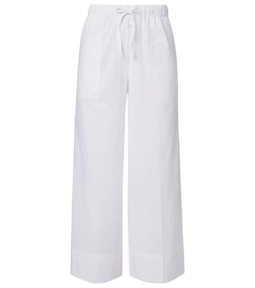 Toteme Cotton and linen wide-leg pants
